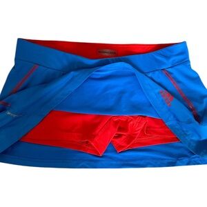 New Y2K Adidas Barricade ClimaLite Formation Blue Sports Athletic Skort Skirt